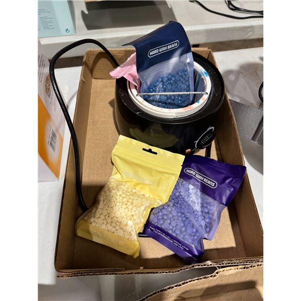 Hard wax beans, and melter