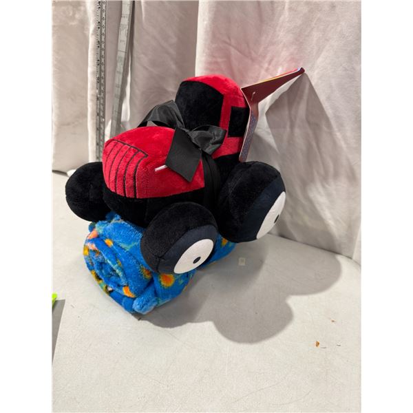 NWT blanket, and tractor toy
