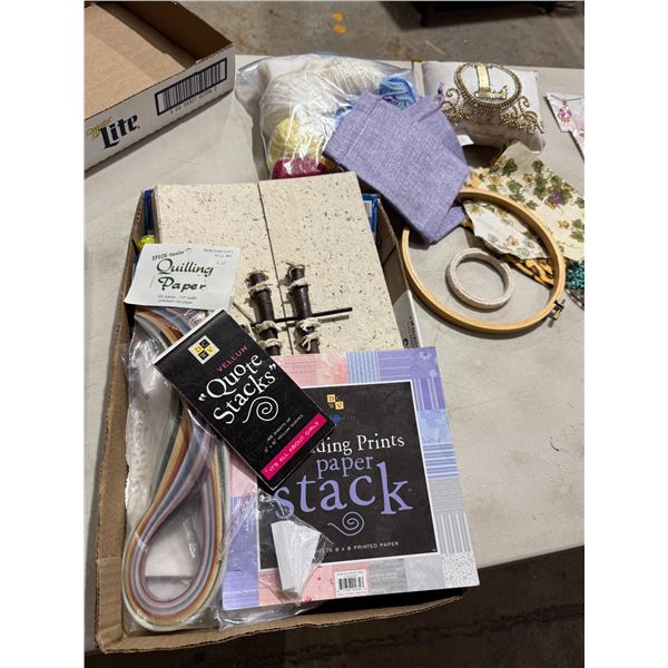 Assorted crafting items