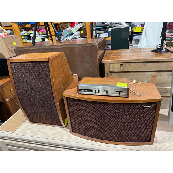 1 Bose 901 series lll active equalizer and bose 901 series speakers