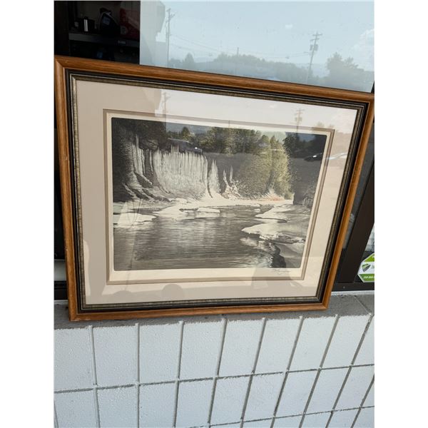 Along the cascades by Ken Danby Limited, edition original color lithograph