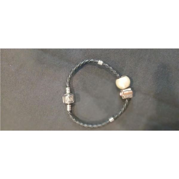 Pandora rope bracelet with charms