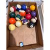 Image 1 : Pool balls, and chalk