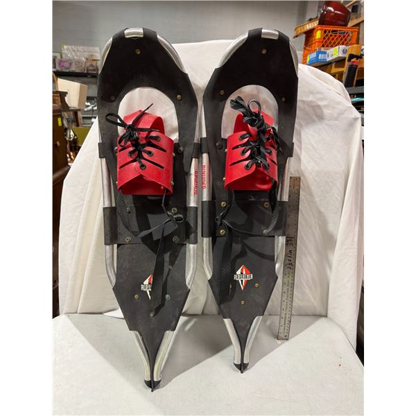 Red feather snow shoes
