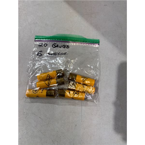 20 gauge 6 shells must have valid PAL