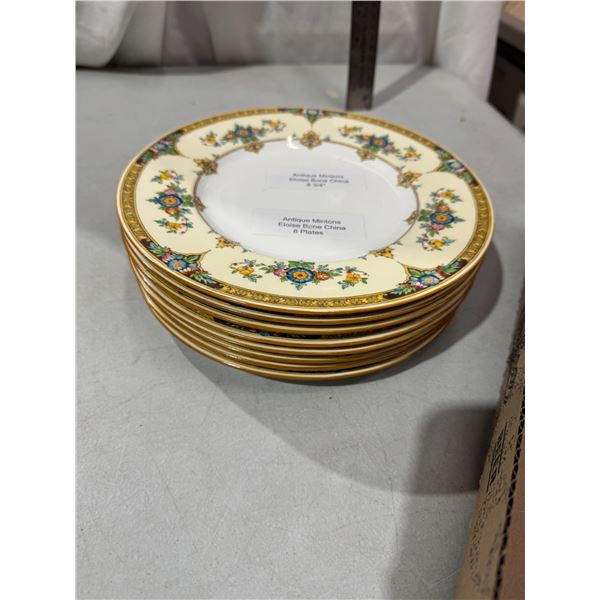 Mintons Eloise 8 plates eight and three-quarter inch