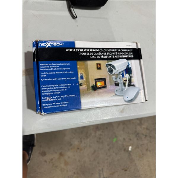 Wireless weatherproof, color, security camera kit