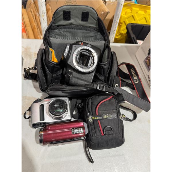 Camera cameras, and video camera