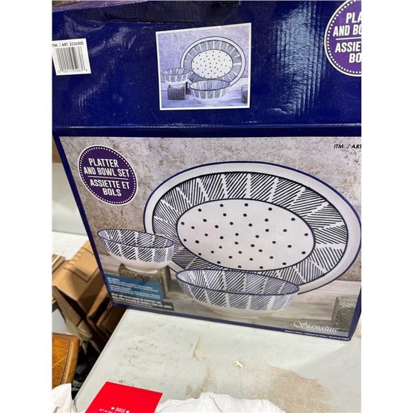 Platter  and bowl set