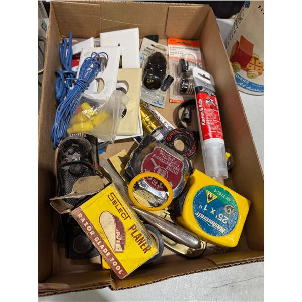 Fuses, electrical, tape measures et