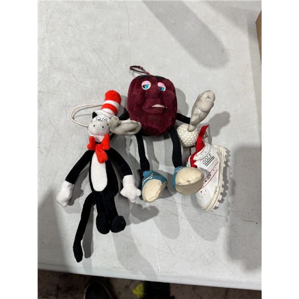 California raisin, and cat in the hat