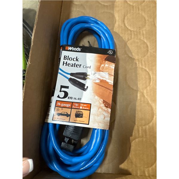 Block heater cord