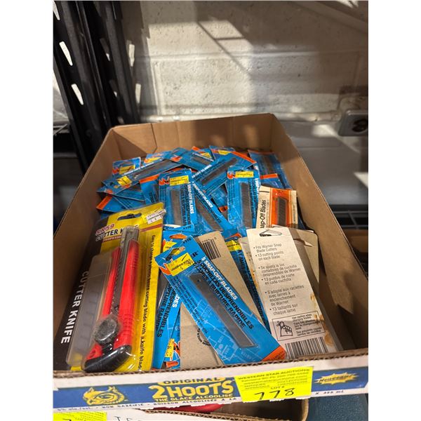 Utility  knife, and blades