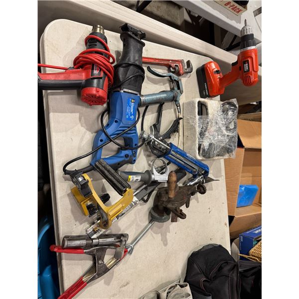 He done reciprocating saw drill and other tools