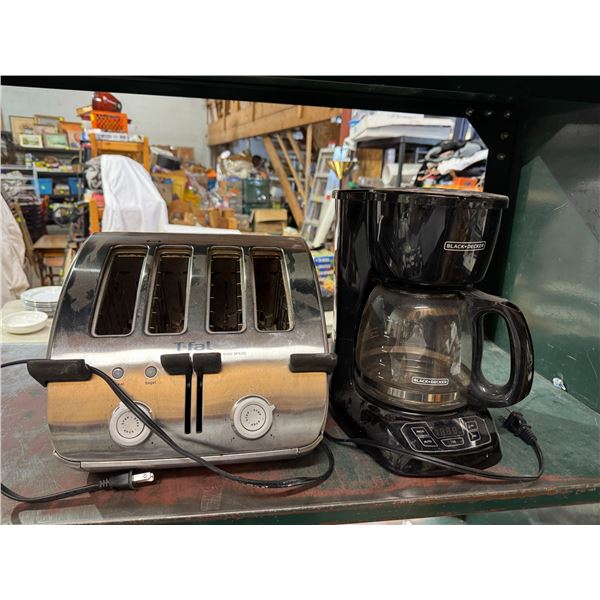 Toaster and coffee maker