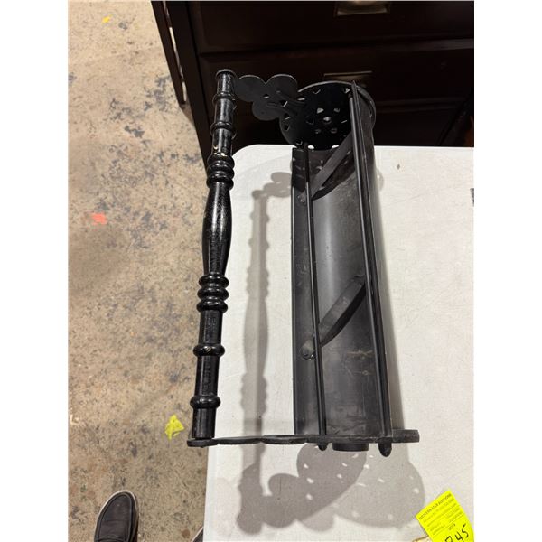 Vintage newspaper, log roller