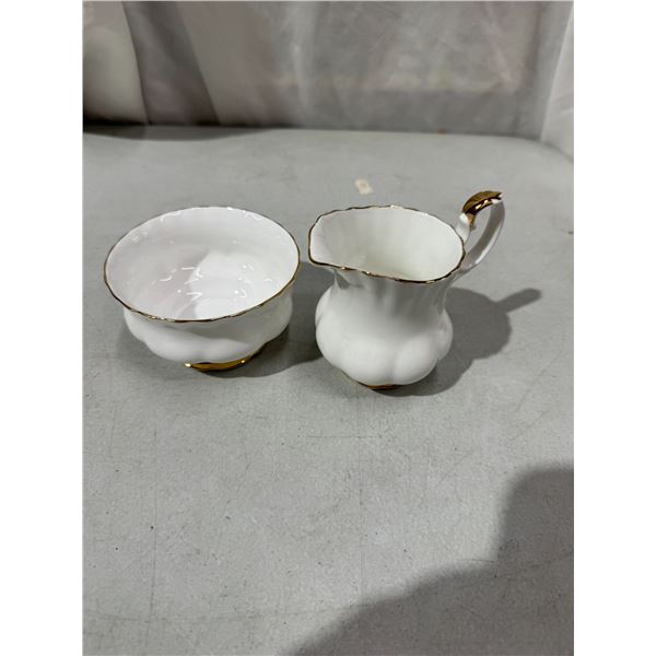 Royal Albert sugar and creamer