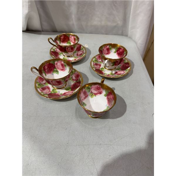 Royal Albert, old English roses, tea, cups, and saucers