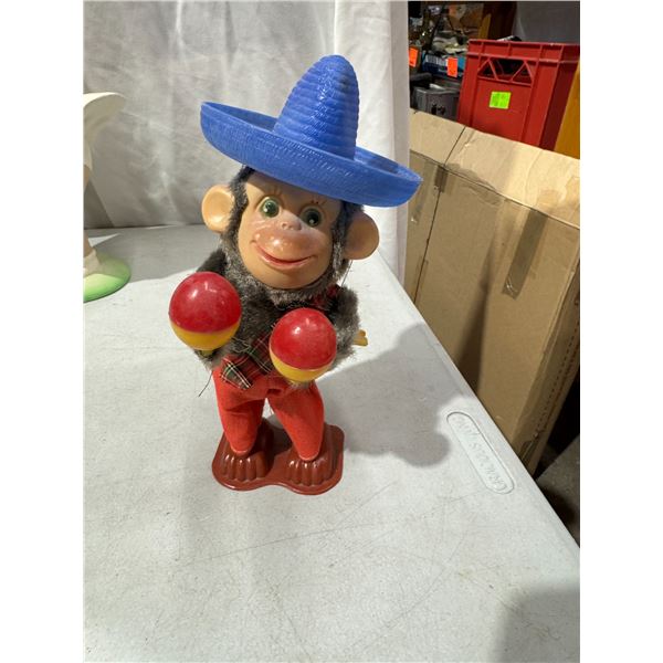 Wind up, monkey working Vintage