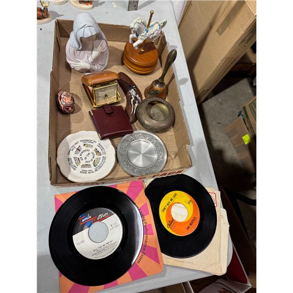 Collectible Sand 45's records, The Beatles and Diana Ross in the Supremes