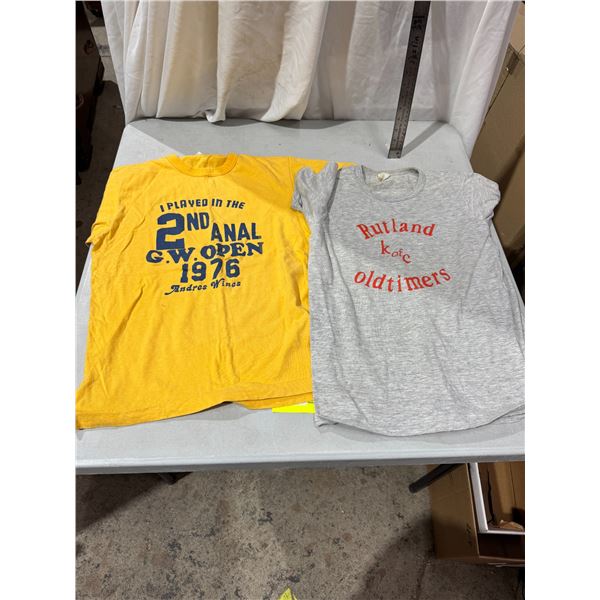 T-shirts, large and medium