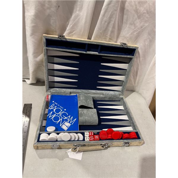 Vintage backgammon game