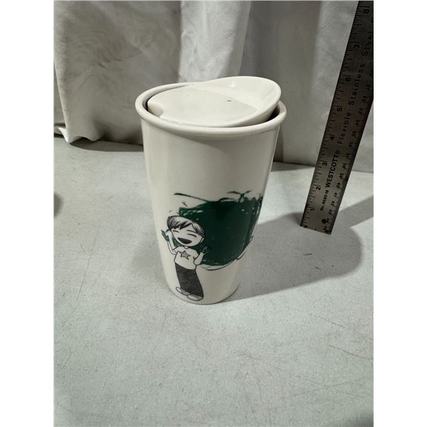 Starbucks, mermaid travel mug