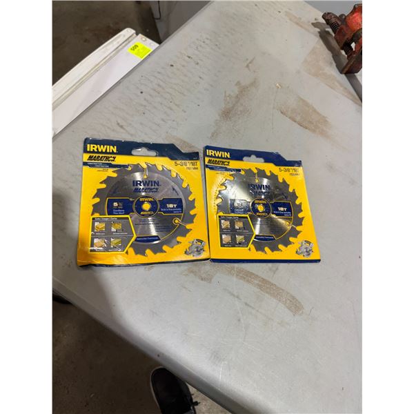 New Irwin 5–3/8 inch saw blades