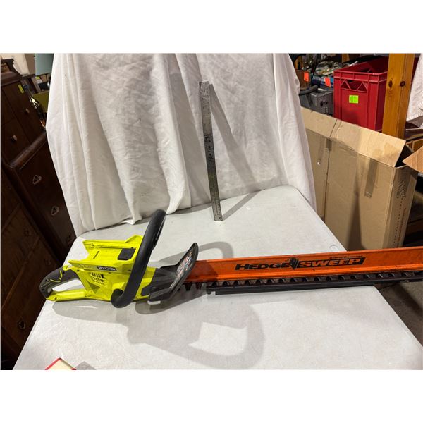 Ryobi 40Volt Lithium cordless hedge trimmer. Works