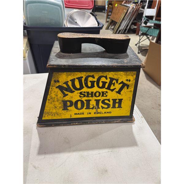 Vintage nugget shoe polish made in England Box