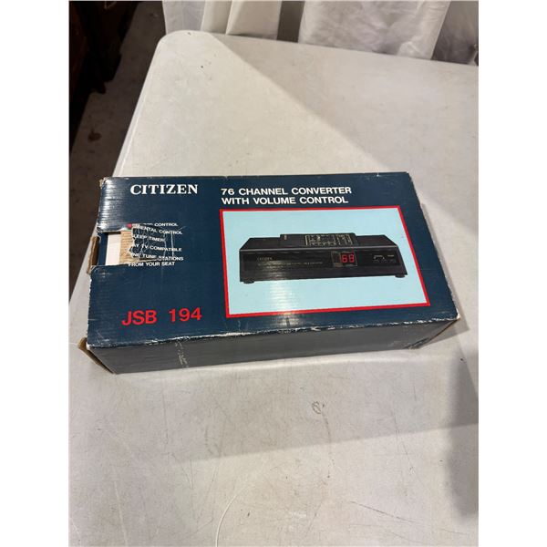 Citizen 76 channel converter with volume control