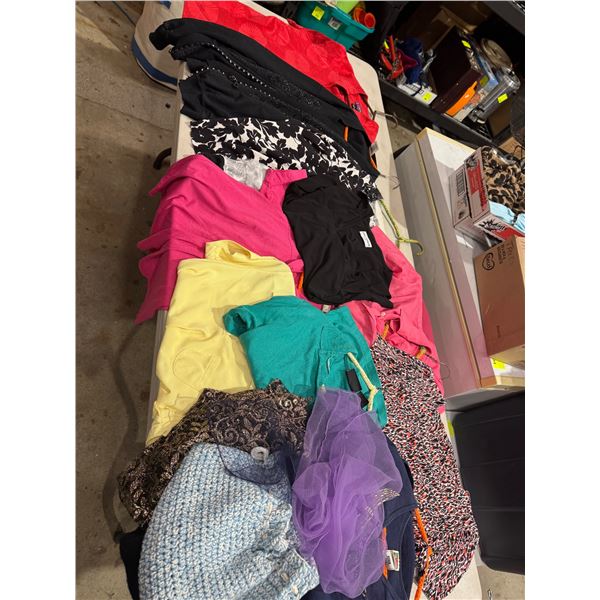 Assorted sized clothing