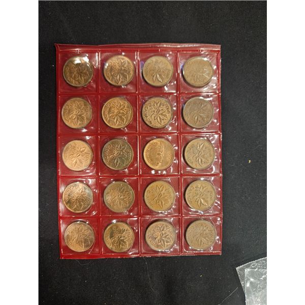Canadian pennies- 1960-1969 & 1972-1981