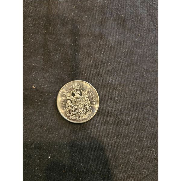 1986 Canadian 50cent coin