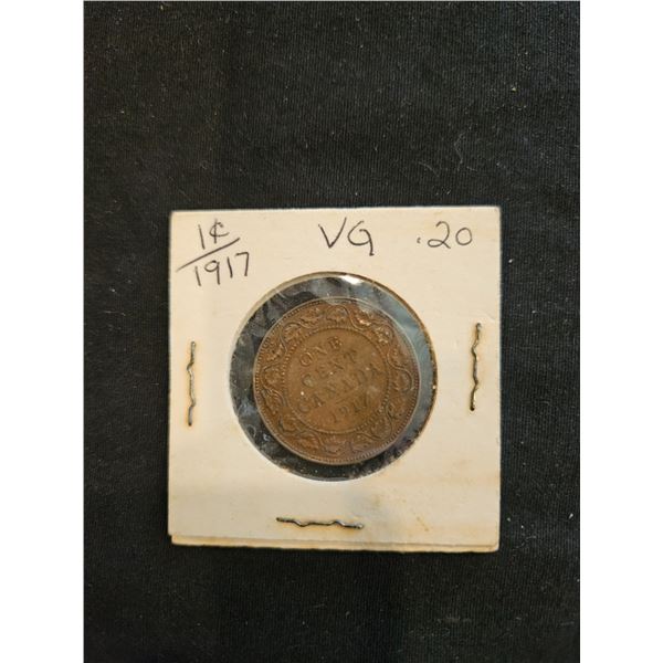 1917 Canadian penny