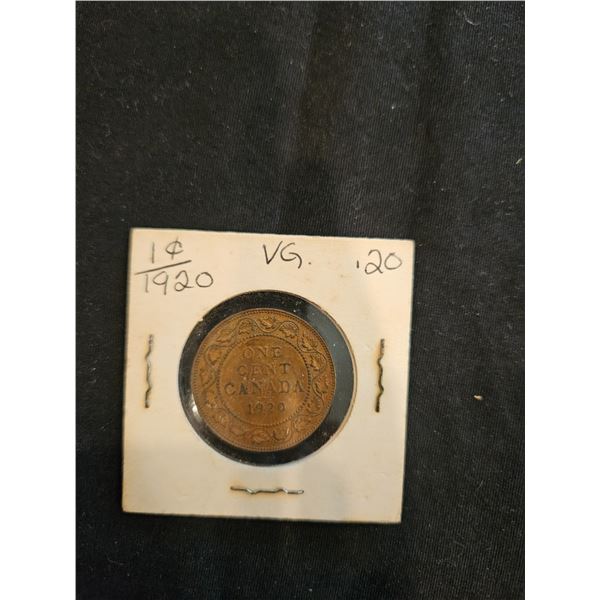 1920 Canadian penny