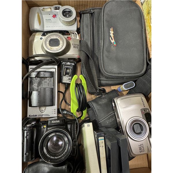 Pentax  and Kodak cameras