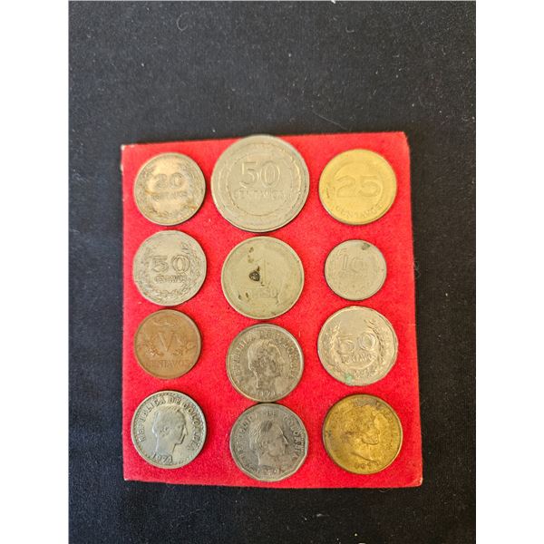 Assorted coins