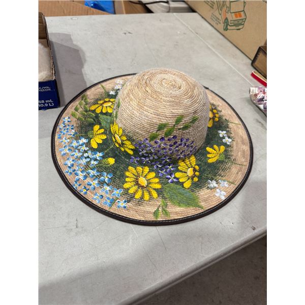Hand painted sun hat