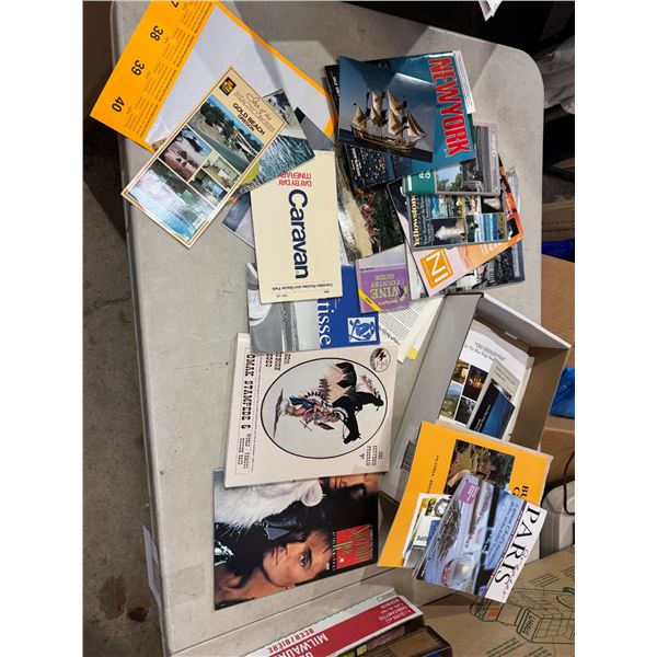 Travel brochures, Ephemera