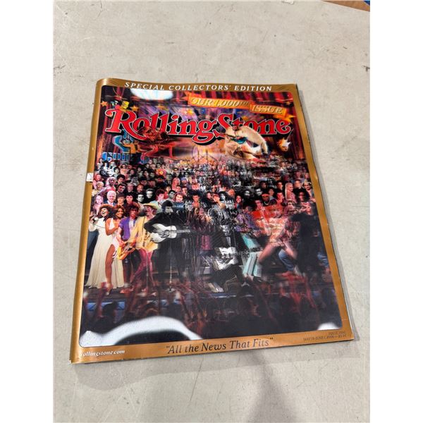 Rolling Stone magazine, 1000th issue 3-D