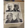 U2 poster embossed stamp