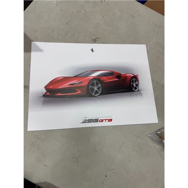 Ferrari 296GTB poster 12" x 16.5"