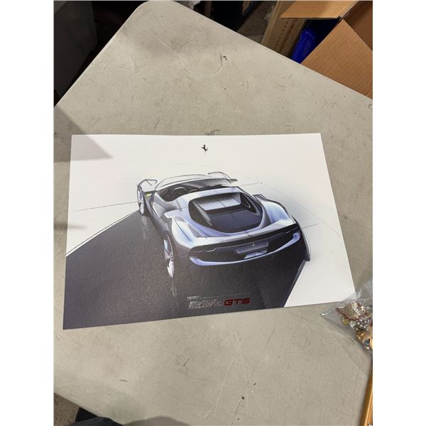 Ferrari 296 GTS poster 13" x 19"