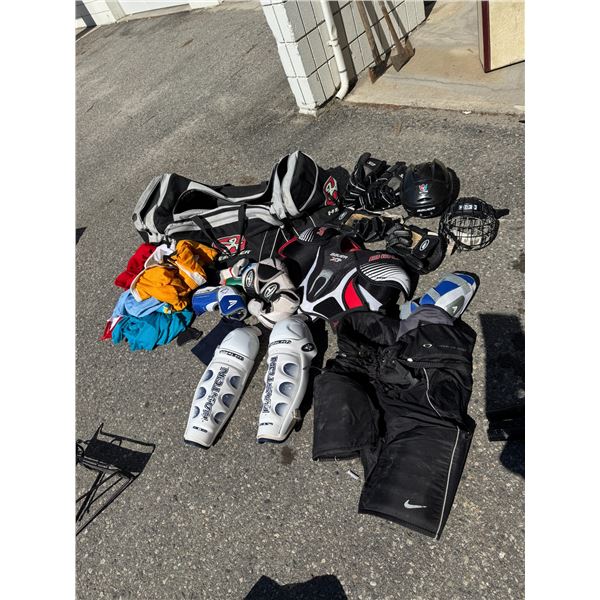 Hockey gear and hockey bag