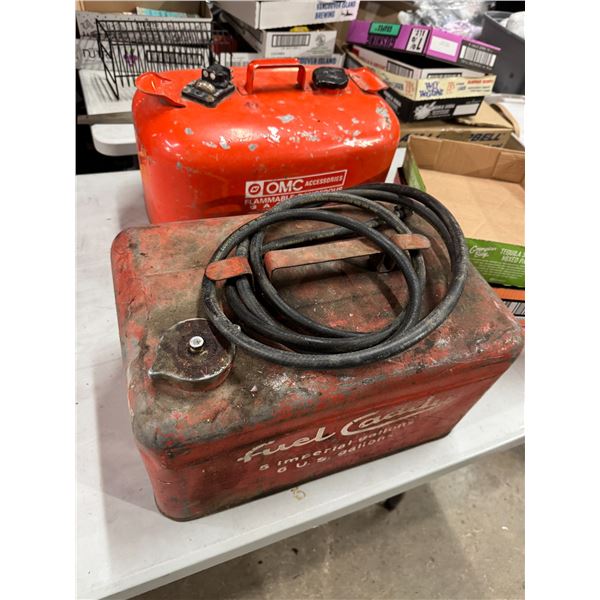 2 boat fuel containers