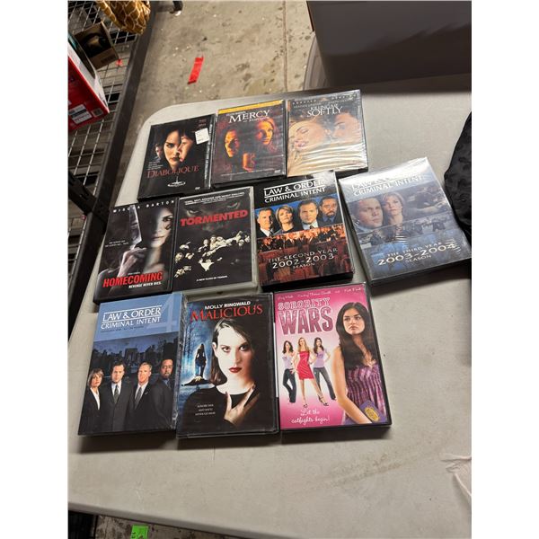 DVDs, lots of new ones