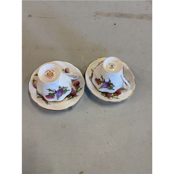Queen ann teacups and saucers