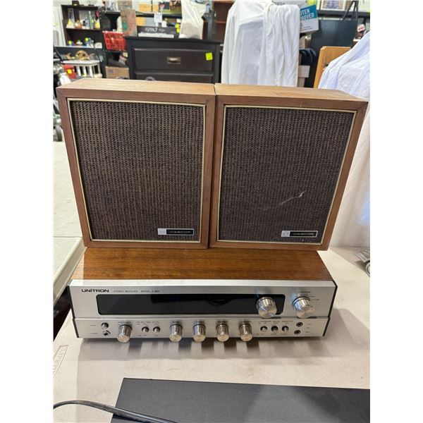 Unitrin stereo reciever mod S 880 and Webber speakers