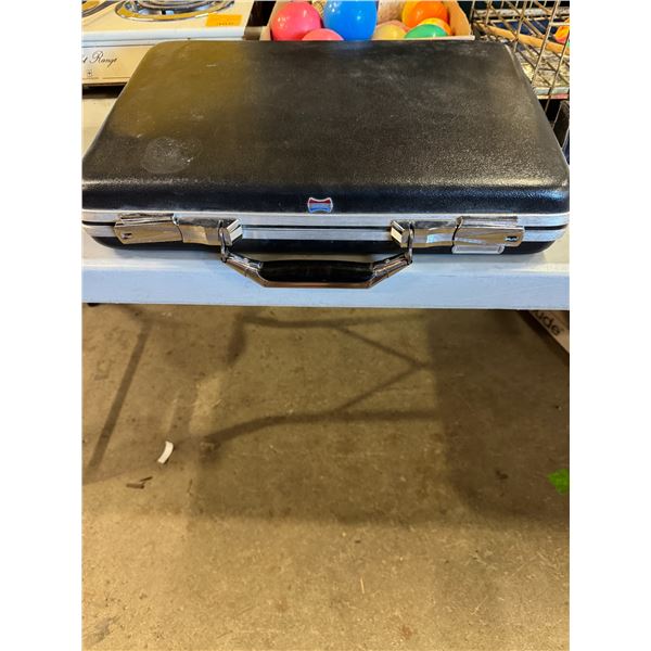 American tourist briefcase